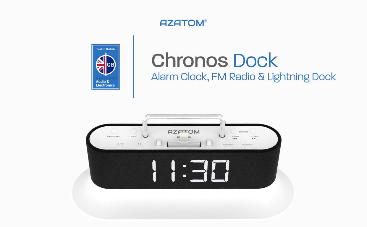 iphone docking radio clock